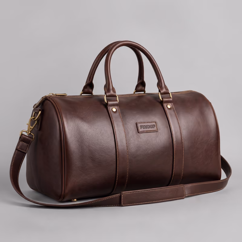Leather Weekender Duffel Bag by Findup Sports