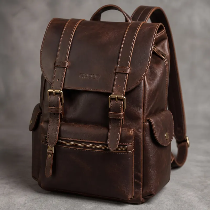 Heritage Leather Backpack by Findup Sports