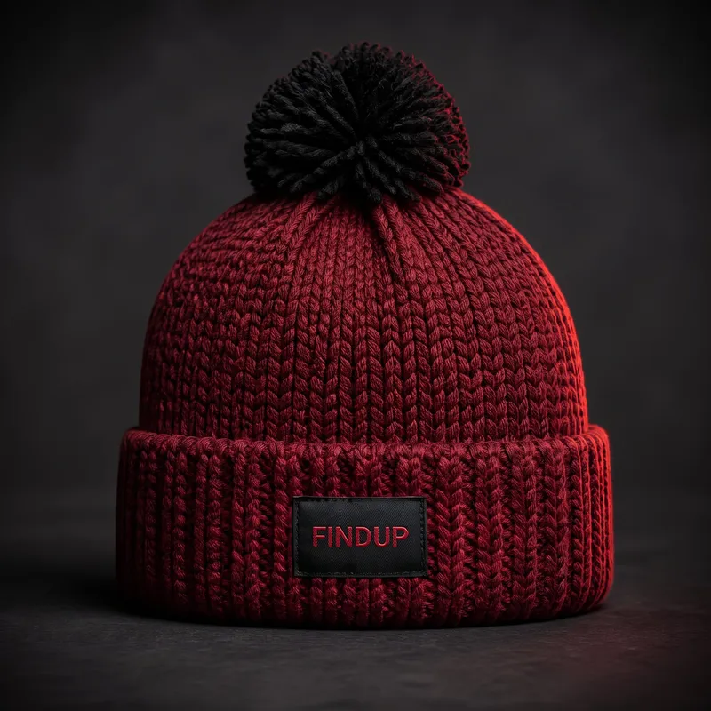 Crimson Knit Beanie by Findup Sports