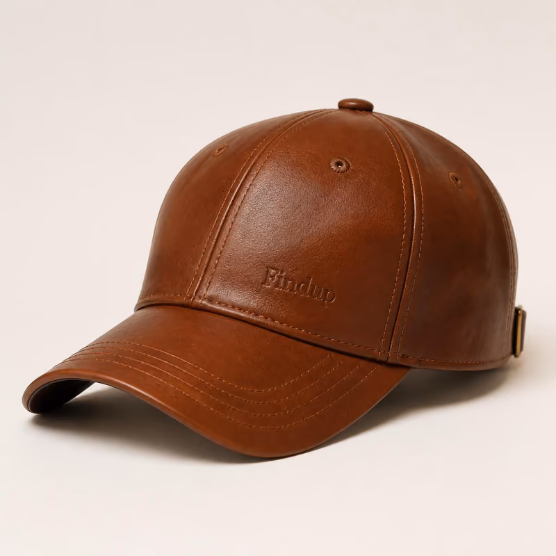 Heritage Leather Baseball Cap by Findup Sports