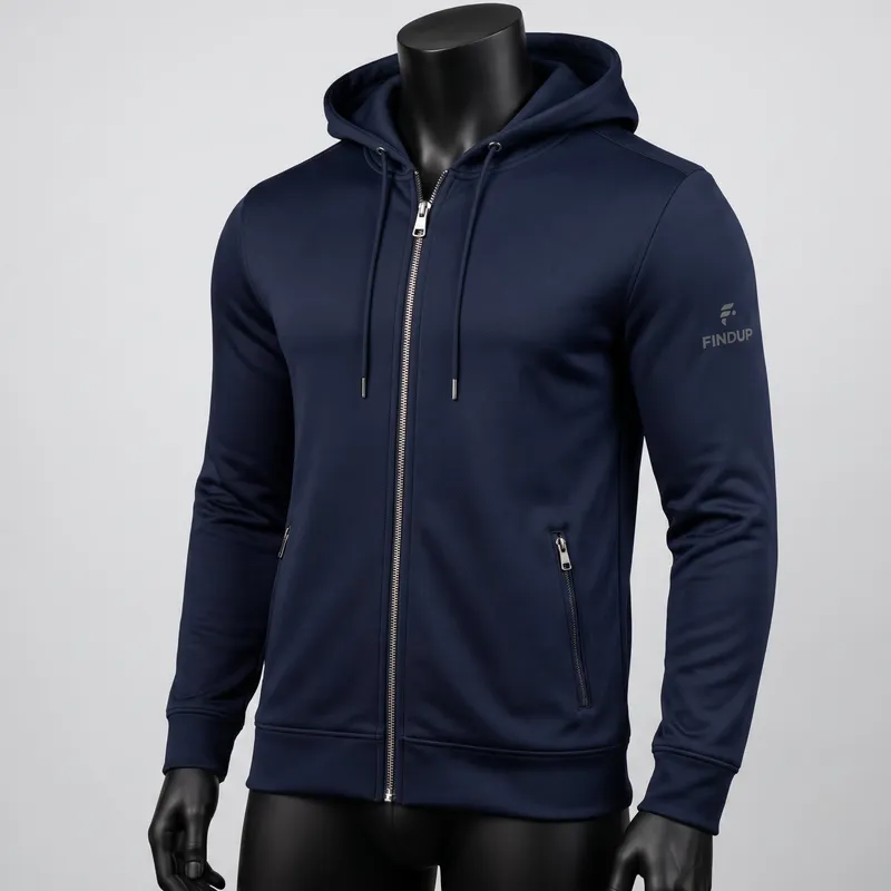 Navy Full-Zip Tech by Findup Sports