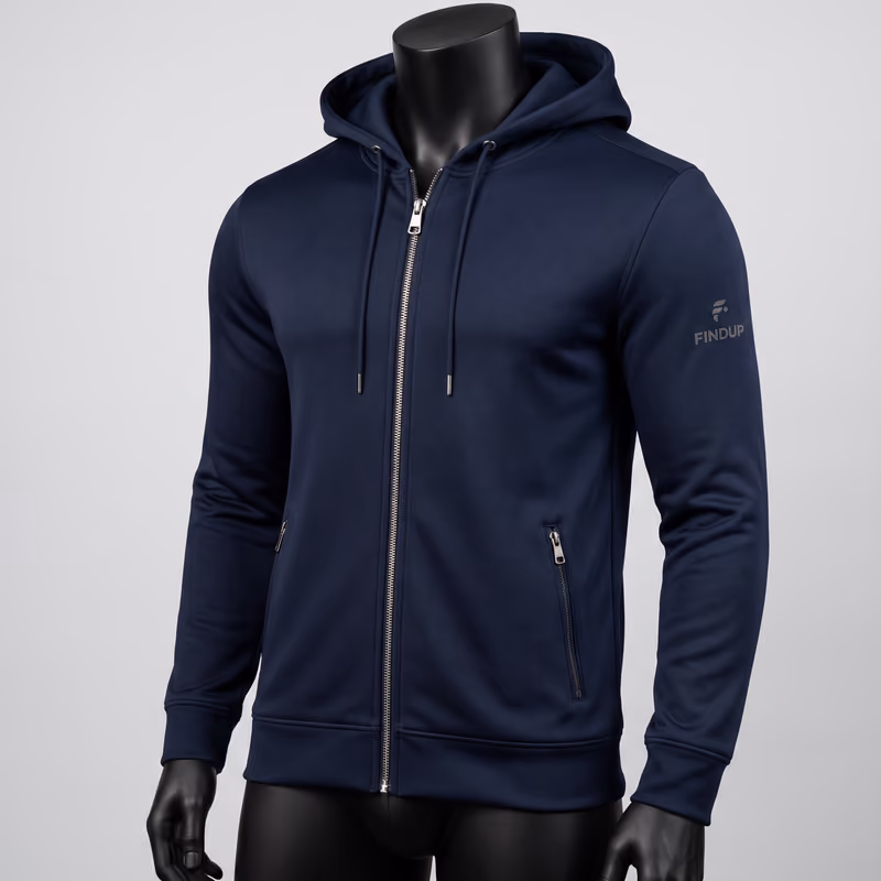 Navy Full-Zip Tech by Findup Sports