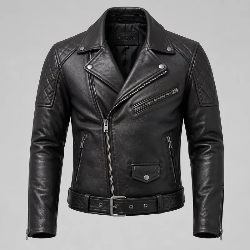 Classic Biker Leather Jacket
