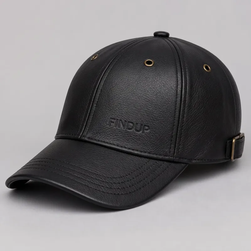 Genuine Leather Baseball Cap