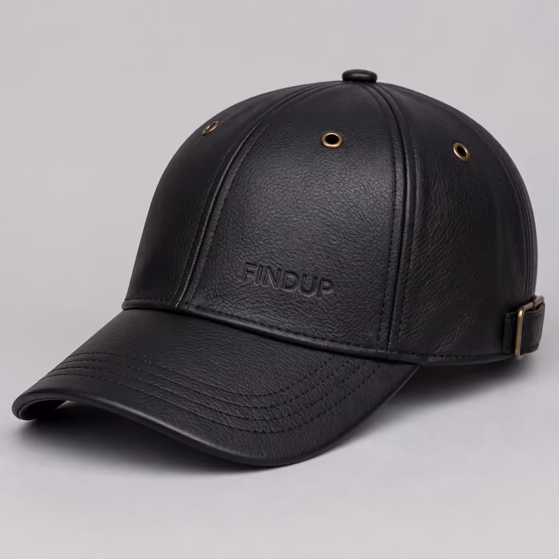 Genuine Leather Baseball Cap