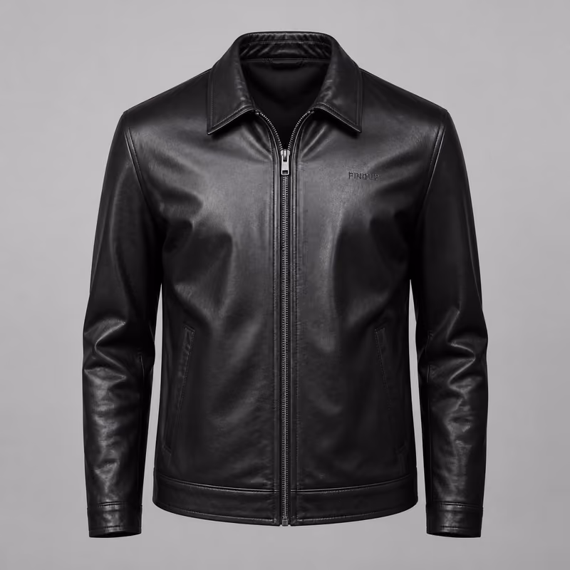 Classic Leather Jacket by Findup Sports