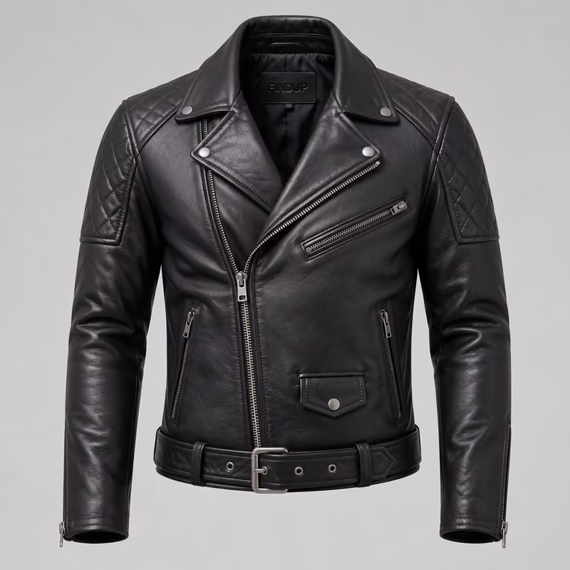Biker Leather Jacket by Findup Sports