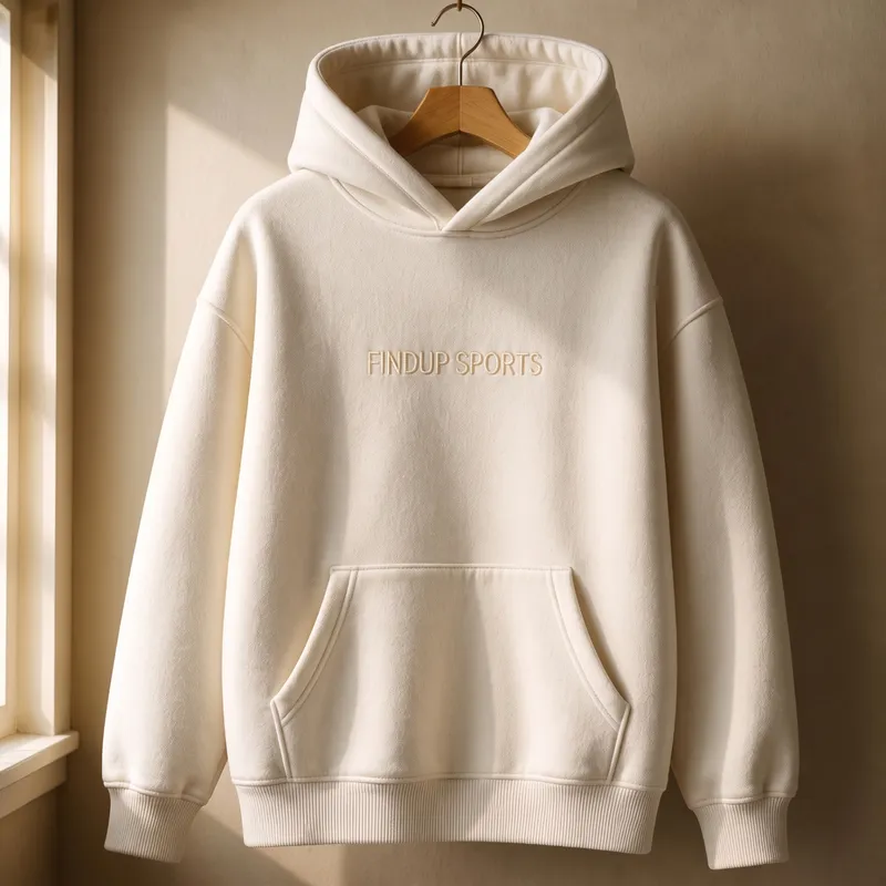 Heavyweight Cream Hoodie by Findup Sports